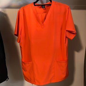 Orange scrubs